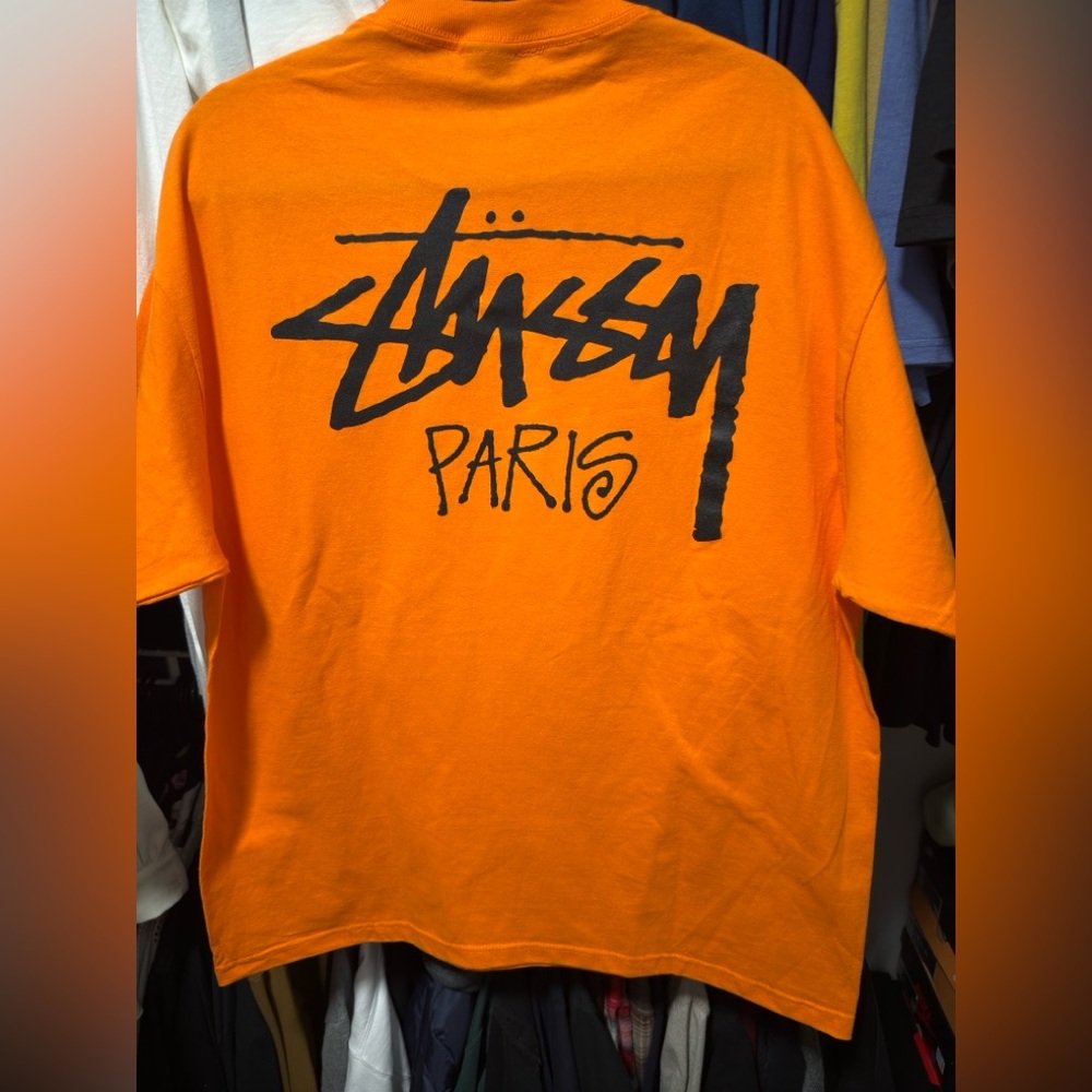 Stussy Paris city capture “orange “ sz XL brand new